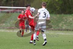 Kreisliga - Saison 2025/26- SV Zuchering - FC Mindelstetten - Jan Schimmack rot Zuchering - Michael Betz weiß Mindelstetten  - Foto: Meyer Jürgen