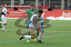 AUDI - Schanzer Amateurcup - Finale -  2026  - SV Hundszell - SV Denkendorf - Ostap Nechaj grün Denkendorf - Stefan Härdl weiss Hundszell  - Foto: Meyer Jürgen