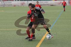 AUDI - Schanzer Amateurcup 2023 - Vorrunde - Türk SV Ingolstadt - SV 66 Pondorf - Aytac Mandaci schwarz Türk SV - Johannes Zeller rot Pondorf - Foto: Meyer Jürgen