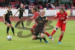 2. Frauen-Bundesliga - Saison 2021/2022 - FC Ingolstadt 04 - SV Meppen - Wlnczo Agnieszka #15 Meppen - Zeller Maria (#25 FCI) - Foto: Meyer Jürgen