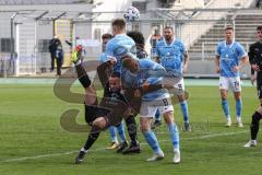 Toto Pokal - TSV 1860 München - FC Ingolstadt 04 - Fatih Kaya (9, FCI) Zweikampf, Erik Tallig (8, 1860) Lang Niklas (3, 1860)