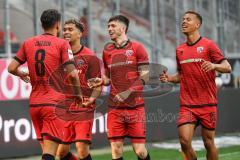 3. Liga; FC Ingolstadt 04 - Erzgebirge Aue; Tor Jubel Treffer Fredrik Carlsen (8, FCI) Yann Sturm (7, FCI) Linus Rosenlöcher (19, FCI) Marcel Costly (22, FCI)