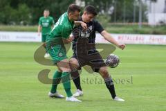 Bezirksliga - Saison 2023/2024 - SV Manching  - SV Sulzemoos - Ralf Schröder (Nr.21 - SV Manching) - Heilig Peter schwarz Sulzemoos - Foto: Meyer Jürgen