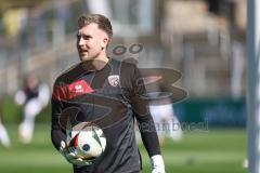 3. Liga; Borussia Dortmund II - FC Ingolstadt 04; Torwart Boevink Pelle (26 FCI) vor dem Spiel
