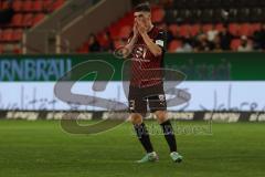 3. Liga - Saison 2023/24 - FC Ingolstadt 04 - Waldhof Mannheim - Felix Keidel (Nr.43 - FCI) enttäuscht - XXXXX - Foto: Meyer Jürgen