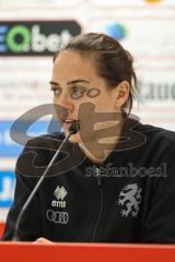 3. Liga; Rot-Weiss Essen - FC Ingolstadt 04; Interview Pressekonferenz Cheftrainerin Sabrina Wittmann (FCI)
