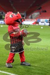 3. Liga; FC Ingolstadt 04 - Hallescher FC; Maskottchen Schanzi