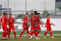 Bayernliga Süd - Saison 2022/2023 - FC Ingolstadt 04 -  VFR Garching - Der 3:0 Führungstreffer durch Krupa Jeroen (Nr.17 - Fc Ingolstadt 04 II) - Jubel - Foto: Meyer Jürgen