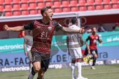 3. Liga; FC Ingolstadt 04 - Hallescher FC; Tor Jubel Treffer 1:0 Julian Kügel (31, FCI)