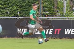 Testspiel - Bezirksliga - Saison 2025/26 - FC Gerolfing - SpVgg Joshofen Bergheim - Donat Bashota grün Gerolfing - XXXXX - Foto: Meyer Jürgen