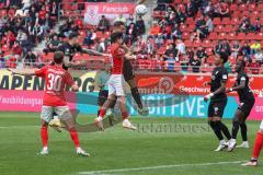 3.Liga - Saison 2022/2023 - Hallersche FC - FC Ingolstadt 04 - Tobias Schröck (Nr.21 - FCI) - Patrick Schmidt (Nr.9 - FCI) -  - Foto: Meyer Jürgen