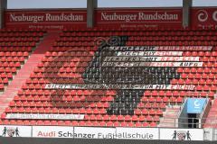 3. Liga - FC Ingolstadt 04 - 1. FC Saarbrücken - Spruchband Choreo Fans