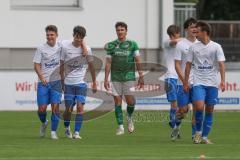 Testspiel - Bezirksliga - Saison 2025/26 - FC Gerolfing - SpVgg Joshofen Bergheim - Der 0:1 Führungstreffer durch Vincent Porombka weiss Joshofen Bergheim - jubel  - Foto: Meyer Jürgen