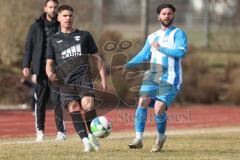Bezirksliga - Saison 2024/25- TSV Gaimersheim - FC Aschheim - Nico von Swiontek Brzezinski (Nr.17 - TSV Gaimersheim) - Alexandros Takiris weiss Aschheim - Foto: Meyer Jürgen