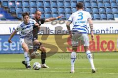 3. Liga - MSV Duisburg - FC Ingolstadt 04 - Fatih Kaya (9, FCI) Dominik Schmidt (3 MSV)