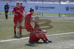 2. Frauen-Bundesliga Süd - Saison 2020/2021 - FC Ingolstadt 04 - FC Würzburger Kickers - Der 3:0 Führungstreffer durch Maier Ramona rot FCI - jubel  - Foto: Meyer Jürgen