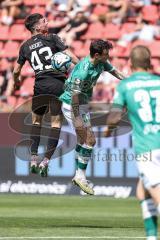 3. Liga; FC Ingolstadt 04 - VfB Lübeck; Felix Keidel (43, FCI) Herzog Aaron (5 VfB)