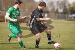 Kreisklasse - Saison 2025/26- TSV Gaimersheim II - SV Lippertshofen - Josef Buchner grün Lippertshofen - Denis Janjic schwarz Gaimersheim - Foto: Meyer Jürgen