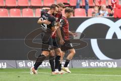 3. Liga; FC Ingolstadt 04 - SSV Ulm 1846; David Kopacz (29, FCI) Scuß Tor Jubel Treffer 2:0, Jannik Mause (7, FCI)