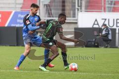 2.BL; Testspiel; FC Ingolstadt 04 - SpVgg Greuther Fürth; Zweikampf Kampf um den Ball Visar Musliu (16, FCI) Abiama Dickson (11 Fürth)