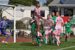Bezirksliga - Saison 2025/26- TSV Gaimersheim - SVA Palzing - Nicolae Nechita (Nr.19 - TSV Gaimersheim) - Matea Kostic Torwart  Palzing  - Foto: Meyer Jürgen