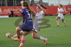 2. Bundesliga Frauen - Saison 2025/26 - FC Ingolstadt 04 Frauen - FSV Mainz - Pageler Maja blau Mainz - Leonie Hein (Nr.17 - FC Ingolstadt Frauen I) - Foto: Meyer Jürgen