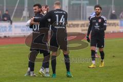 Kreisliga - Saison 2022/2023 - DJK Ingolstadt - Türk.SV Ingolstadt - Ibrahim Sahin schwarz Türk SV mit dem 0:1 Führungstreffer - jubel - Mathias Habricht #14 Türk SV -  - Foto: Meyer Jürgen