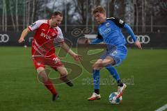 2.BL; Testspiel; FC Ingolstadt 04 - Würzburger Kickers; Andreas Poulsen (2, FCI) Hümmer Tizian (30 FWK)