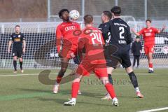 Bayernliga Nord - Saison 2023/24 - FC Ingolstadt 04 II - SpVgg Hankofen-Hailing - Udebuluzor Michael rot FCI - Beck Tobias schwarz Hankofen - Foto: Meyer Jürgen