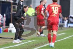 3. Liga - Saison 2025/26 - SV Wehen/Wiesbaden - FC Ingolstadt 04  - Cheftrainerin Sabrina Wittmann (FCI) schreit - XXXXX - Foto: Meyer Jürgen