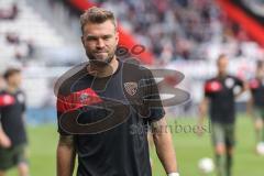 3. Liga; Erzgebirge Aue - FC Ingolstadt 04; vor dem Spiel Yannick Deichmann (20, FCI)