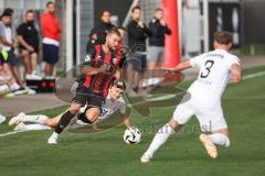 Testspiel ; 3. Liga; FC Ingolstadt 04 - VfR Mannheim; Zweikampf Kampf um den Ball Angriff Yannick Deichmann (20, FCI)