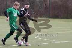 Freundschaftsspiel - Türk SV Ingolstadt - SV Manching - Saison 2023/23 - Rainer Meisinger grün Manching - Hugo da Silva Lopes schwarz Türk SV - Foto: Meyer Jürgen