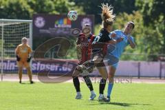 *** 2. Bundesliga Frauen - Saison 2025/26 - FC Ingolstadt 04 Frauen - Victoria Berlin - Leonie Haberäcker (Nr.27 - FC Ingolstadt Frauen I) - Abu Sarah blau Berlin - Foto: Meyer Jürgen
