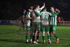 Landesliga - Saison 2025/26 - SV Manching - SC Oberweikertshofen - Der 4:0 Führungstreffer durch Fabian  Neumayer (Nr.9 - SV Manching) - jubel - Foto: Meyer Jürgen