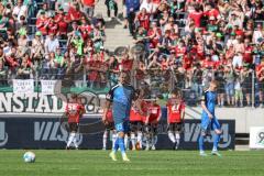 2.BL; Hannover 96 - FC Ingolstadt 04; 2:1 Tor enttäuscht Valmir Sulejmani (33, FCI) Andreas Poulsen (2, FCI) hinten jubeld Hannover