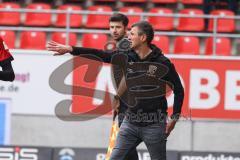 3. Liga; FC Ingolstadt 04 - 
VfB Oldenburg; Cheftrainer Michael Köllner (FCI) an der Seitenlinie, Spielerbank