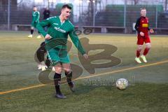 Testspiel - Bezirksfreundschaftsspiel - SV Kasing - TV Aiglsbach - Der 0:2 Führungstreffer durch Markus Schmidt grün Aiglsbach - Patrick Lücking Torwart Kasing - Jubel  - Foto: Jürgen Meyer