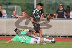 Bezirksliga - Saison 2025/26 - FC Fatih Ingolstadt - TSV Gaimersheim - Nico von Swiontek Brzezinski (Nr.17 - TSV Gaimersheim) - Faruk Rencber grün Fatih - Foto: Meyer Jürgen