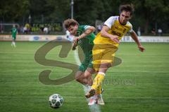Landesliga - Saison 2026/27 - SV Manching - TSV Gersthofen - Sebastian  Graßl (Nr.10 - SV Manching) - Vogel Christian gelb Gersthofen - Foto: Meyer Jürgen