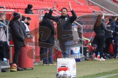 3.Liga - Saison 2022/2023 - FC Ingolstadt 04 -  - FC Freiburg II - Cheftrainer Guerino Capretti  (FCI) - beim 0:1 Führungstreffer von Freiburg -  Foto: Meyer Jürgen