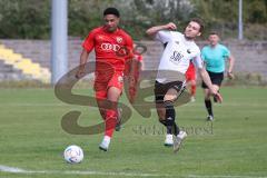 Bayernliga Nord - Saison 2023/2024 - FC Ingolstadt 04 - FC Coburg - David Udogu rot FCI - Foto: Meyer Jürgen