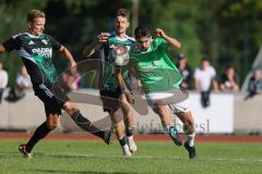 Bezirksliga - Saison 2025/26 - FC Fatih Ingolstadt - TSV Gaimersheim - Simon Bellinghausen (Nr.15 - TSV Gaimersheim) - Ugur Genc grün Fatih - Foto: Meyer Jürgen