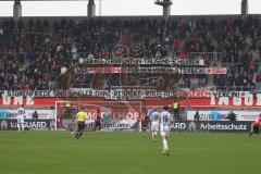 3.Liga - Saison 2022/2023 - FC Ingolstadt 04 -  - FC Freiburg II - Spruchband - Choreo - Fans - Banner - Foto: Meyer Jürgen