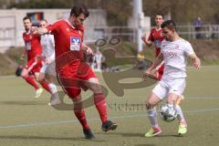 Kreisklasse - Saison 2023/24 - MTV Ingolstadt - TSV Kösching  - Erick Pereira De Aroujo weiss MTV - Gerard Gläser  rot Kösching - Foto: Meyer Jürgen