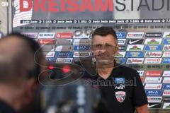 3.Liga - Saison 2023/2024 - SC Freiburg II - FC Ingolstadt 04 - Cheftrainer Michael Köllner (FCI) - im Interview mit Magenta Sport - Foto: Meyer Jürgen