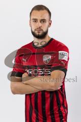 David Kopacz (29, FCI) ; FC Ingolstadt 04; 3.Liga, Porträttermin 2022/2023