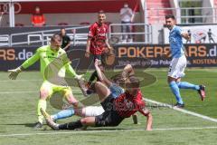 3. Liga - FC Ingolstadt 04 - TSV 1860 München - Fatih Kaya (9, FCI) Schuß Torwart Kretzschmar Tom (40, 1860) Erdmann Dennis (13, 1860)