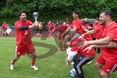 Kreisliga - Saison 2025/26- TSV Ingolstadt Nord - Türk SV Ingolstadt - Türkisch SV Ingolstadt ist Kreisliga Meister - Mertcan Gürses rot Türkisch - jubel -  - Foto: Meyer Jürgen
