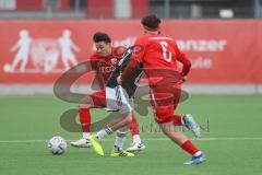 Bayernliga Nord - Saison 2023/24 - FC Ingolstadt 04 II - DJK Ammerthal - Fabian Cavadias (Nr.16 - FCI) - Gömmerl Daniel schwarz Ammerthal  - Foto: Meyer Jürgen